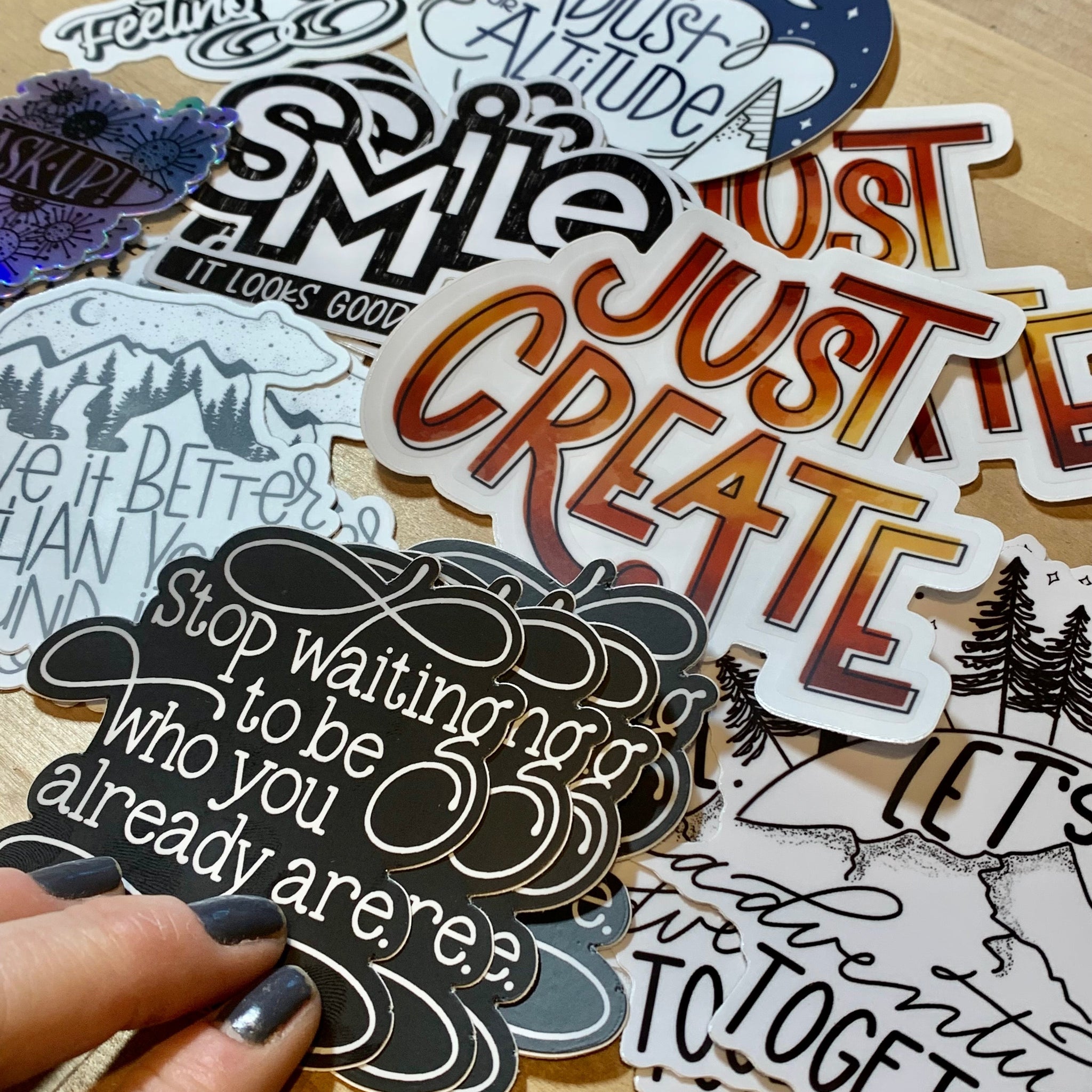 Durable, waterproof &amp; made to inspire, our stickers are crafted with love for creatives like you.