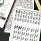 Printed Hand Lettering Practice Workbook for Beginners – Includes 4 Styles + Optional Pens – Brush, Block, Linear & Faux Calligraphy