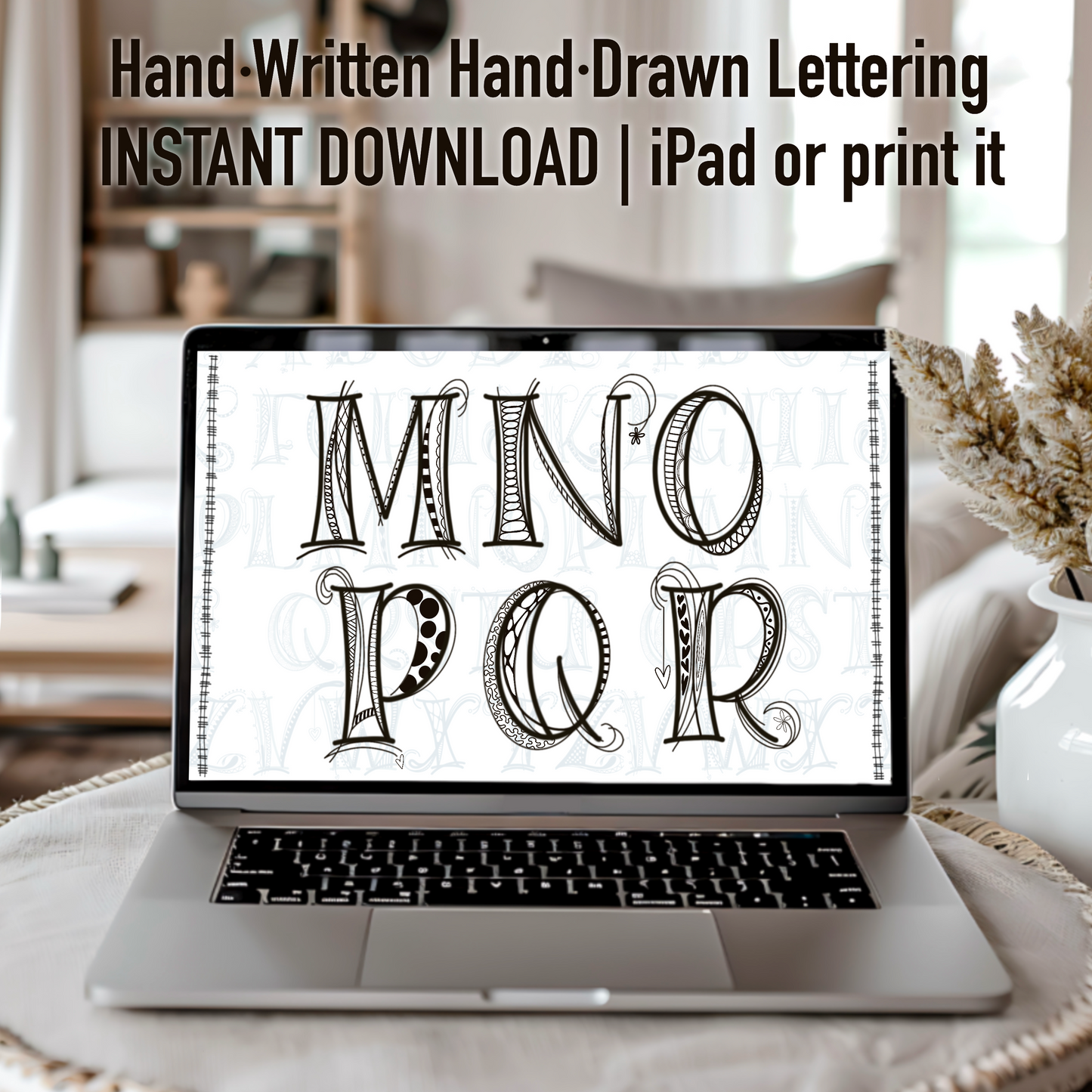 learn 5 different lettering styles with this digital hand lettering workbook