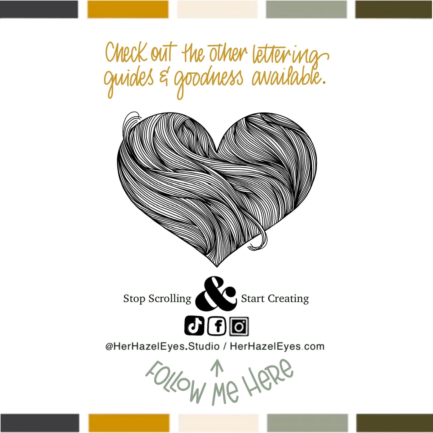 learn 5 different lettering styles with this digital hand lettering workbook