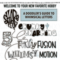 Printed guidebook with pens, banners, and playful hand lettering tutorials
