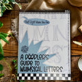 Cover of The Doodler’s Guide to Whimsical Letters paper workbook for hand lettering beginners