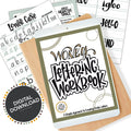 Wonky Letters cover featuring playful block lettering worksheets for beginners using print or iPad