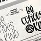 Close-up of stylus drawing on a quirky word in Wonky Letters guide using Procreate app