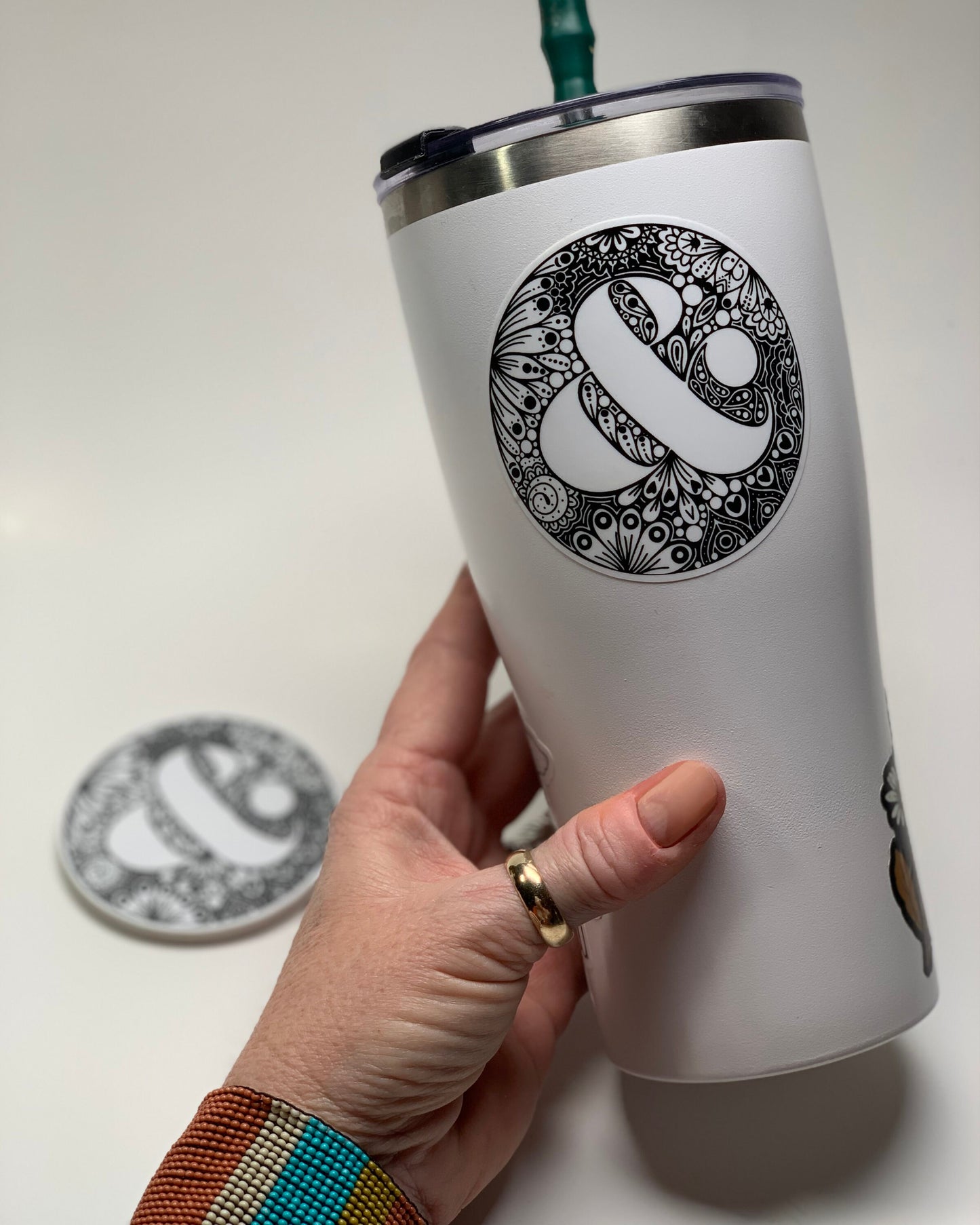 Ampersand Waterproof Vinyl Stickers Water Bottle Sticker Hand Lettering Sticker