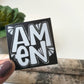AMEN Faith Sticker Waterproof Decal Water Bottle Sticker Laptop Decal