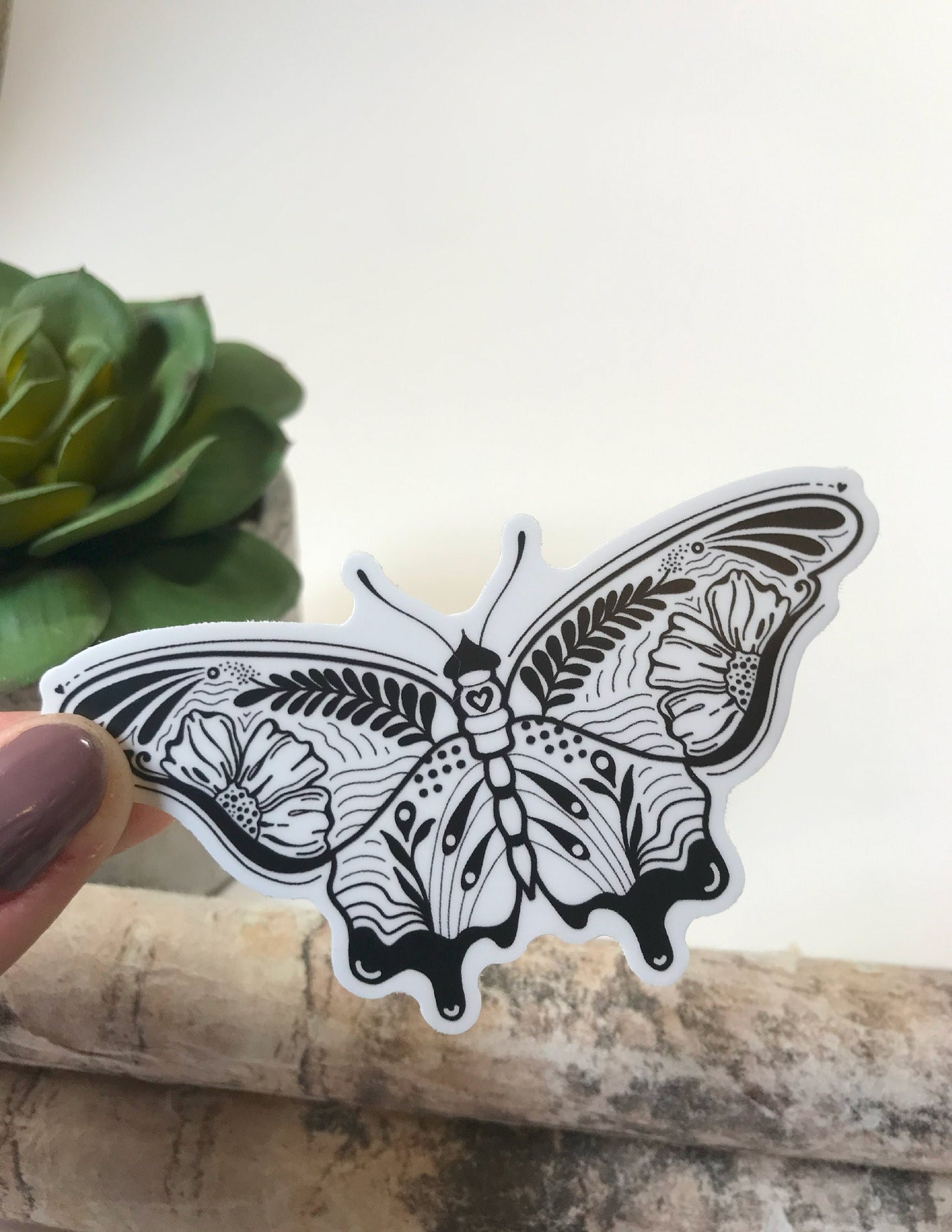 Sticker Butterfly Waterproof Decal Water Bottle Sticker Laptop Decal Artist Sticker