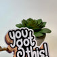 Retro YOU GOT THIS Waterproof Decal Encouragement Sticker Inspirational Water Bottle