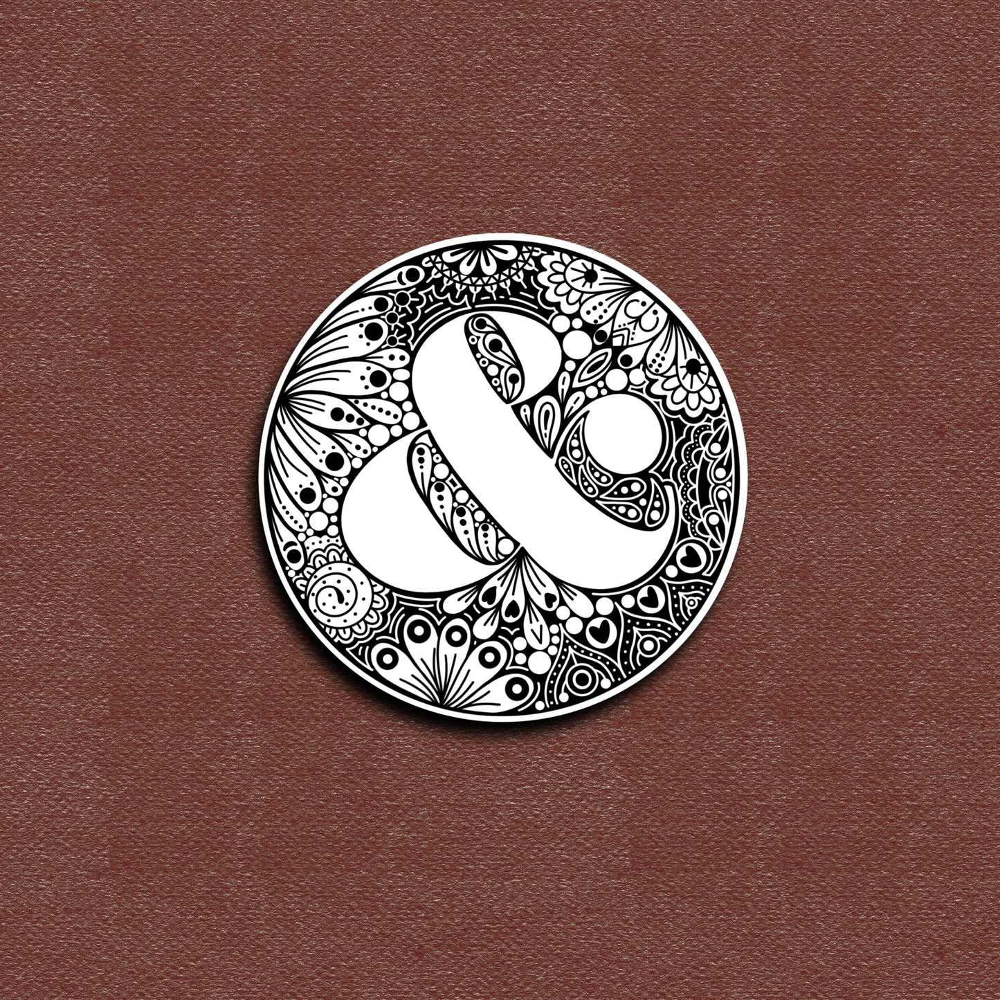 Ampersand Waterproof Vinyl Stickers Water Bottle Sticker Hand Lettering Sticker