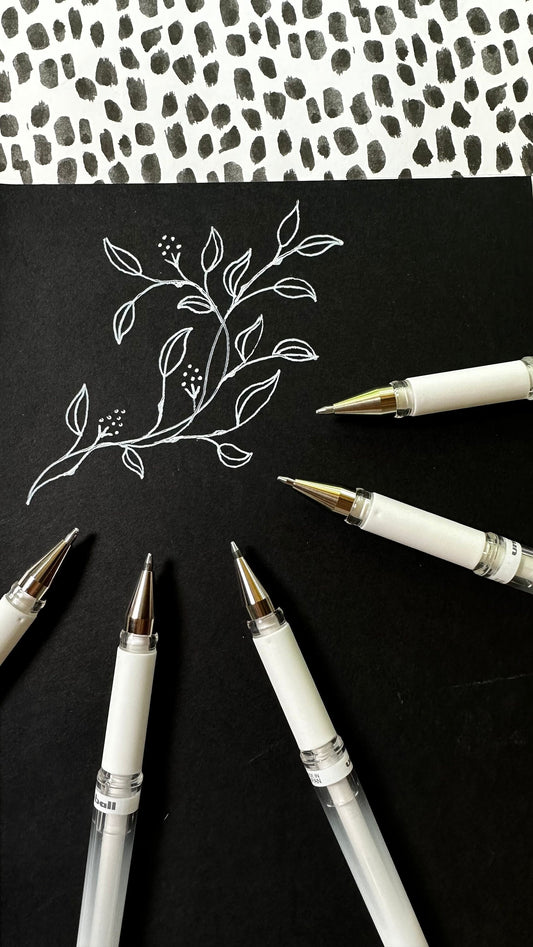 The best white pen out there: uni-ball signo broad | Gel Pen