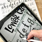Side-by-side comparison of a word at start vs. finished in the Wonky Letters block style
