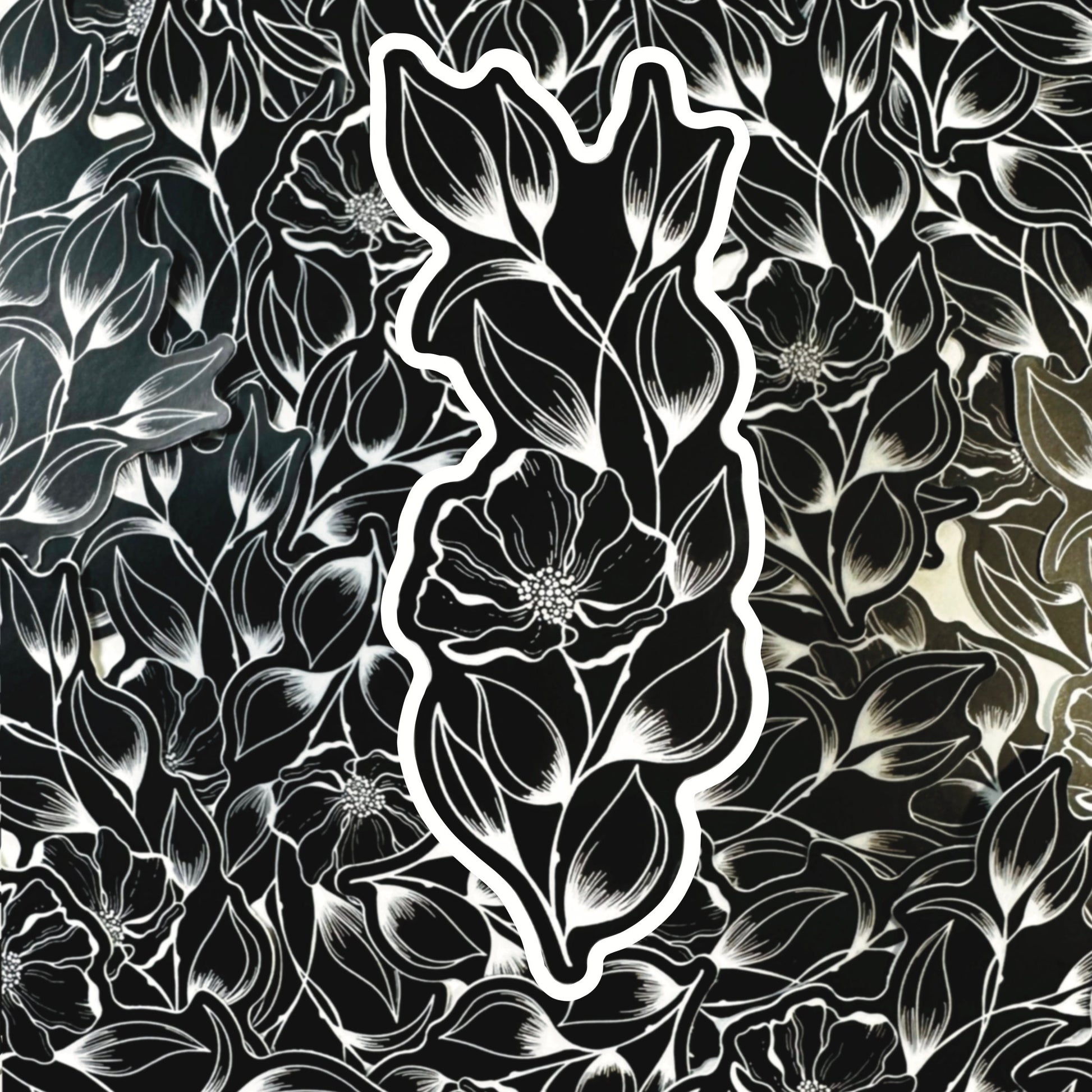 tattoo flower design is a sticker